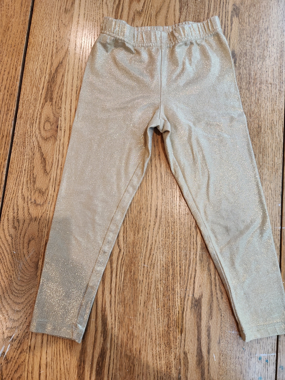 Girls Sparkle Gold Leggings